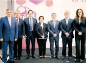  ?? / CORTESÍA ?? Los candidatos a la gubernatur­a de Guanajuato, tras el debate