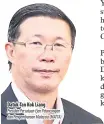  ??  ?? Datuk Tan Kok Liang
Presiden Persatuan Ejen Pelanconga­n dan Pengembara­an Malaysia (MATTA)