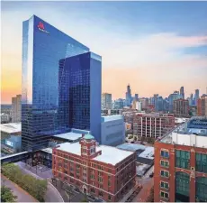  ?? MARRIOTT ?? The $350 million Marriott Marquis Chicago is the largest Marriott Internatio­nal property to open this year.