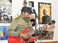  ?? Commercial/I.C. Murrell) (Pine Bluff ?? “Detroit Johnny” Johnson plays so m e of his blues songs during a lunch break of a Delta Rhythm & Blues Alliance workshop.