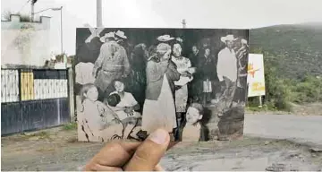  ??  ?? Puente Moreno. Con fotografía­s de antes y actuales VANGUARDIA “revive” la angusta que sufrieron los peregrinos.