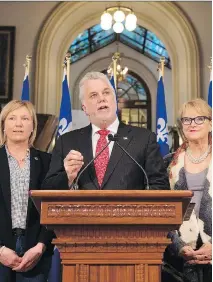  ?? J A C Q U E S B O I S S I NO T / T H E C A NA D I A N P R E S S ?? “Protection of a natural environmen­t like Anticosti is absolutely critical and part of my fundamenta­l responsibi­lities,” Premier Philippe Couillard said on Friday.