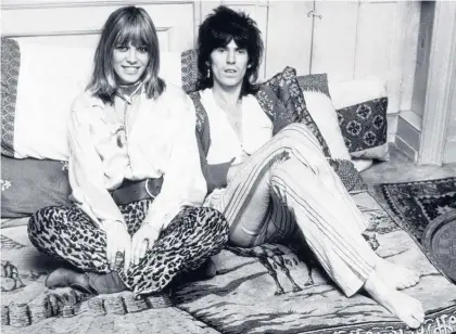  ?? Picture / Getty Images ?? Anita Pallenberg and Keith Richards, seen here in 1969, shared a taste for heroin.