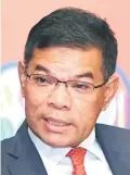  ??  ?? Datuk Seri Saifuddin Nasution Ismail