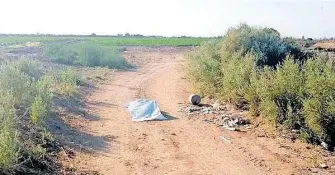  ?? Fue encontrado en la cercanía de colonia Colorado CORTESÍA ?? El cadáver