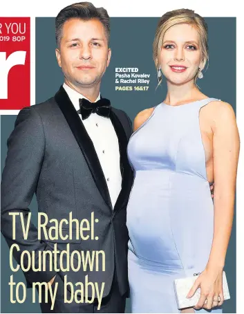  ??  ?? EXCITED Pasha Kovalev & Rachel Riley