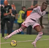  ?? LAPRESSE ?? Gambiano Musa Barrow, 24 anni, attaccante del Gambia, 32 presenze e 3 reti nell’ultima Serie A