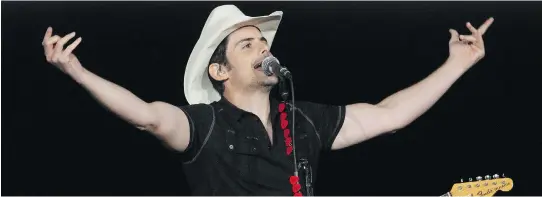  ??  ?? “My wife will tell you I think I’m funny, and think I’m funnier than I probably am,” Brad Paisley says.