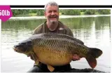  ??  ?? Tony Gibson caught this 50lb 2oz common from Swan Lake on the Bluebell complex. A Dynamite Complex-T corkball pop-up did the business.