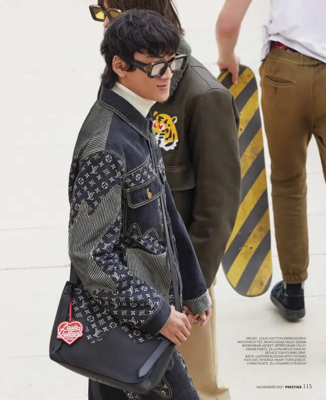 Louis Vuitton x Nigo Men's Monogram Crazy Denim Jacket