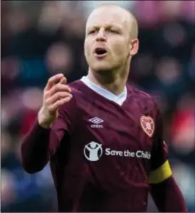  ??  ?? Hearts captain Steven Naismith is excited about the new season under new manager Robbie Neilson
