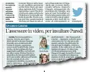  ??  ?? Gli insulti dell’assessore sul giornale di domenica