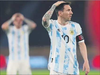  ?? FOTO: AP ?? Messi persigue su sueño El capitán barcelonis­ta busca un título que la selección ‘A’ albicelest­e no gana desde 1993