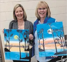  ?? SPECIAL TO THE EXAMINER ?? Paint Nite came to the Buckhorn Community Centre as 43 artists got together to share their talents, have a good time with friends and support the centre.