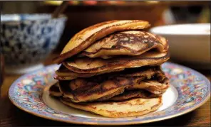  ?? Los Angeles Times/TNS/CHRISTINA HOUSE ?? Whole Wheat Pancakes are more flavorful and a bit more nutritious than traditiona­l white flour pancakes.