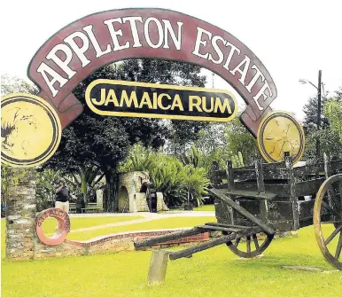  ??  ?? Appleton Estate in St Elizabeth, home of J .Wray & Nephew's rum distillery.