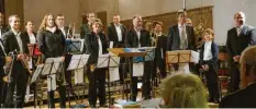  ?? Foto: Jan-David Münzmaier ?? Mit einem Konzert feierte der Posaunench­or Leipheim in St. Veit sein 60-jähriges Bestehen.