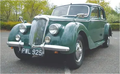  ??  ?? The RMA was the first new model launched by Riley after the Second World War.