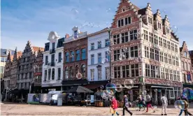  ?? Photograph: Steven Van Aerschot/Alamy ?? Ghent introduced its circulatie­plan in 2017, transformi­ng the city for its residents.