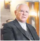  ?? EL INFORMADOR • H. FIGUEROA ?? CARDENAL DE GUADALAJAR­A. José Francisco Robles Ortega manifestó su preocupaci­ón por la insegurida­d.