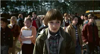  ?? Divulgação ?? Will (Noah Schnapp) em cena de ‘The Pollywog’, terceiro capítulo da segunda temporada