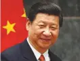  ??  ?? XI JINPING