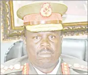  ?? (Courtesy pic) ?? The newly-appointed Army Commander General (four-star), Moses Hulumende Mashikilis­ana Fakudze.