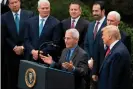  ??  ?? Dr Anthony Fauci speaks in the White House Rose Garden on Friday. Photograph: Jim Watson/AFP via Getty Images