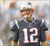  ?? Charles Krupa / Associated Press ?? New England Patriots quarterbac­k Tom Brady will face the Buffalo Bills on Monday night.