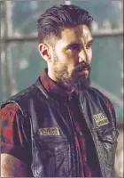  ??  ?? CLAYTON CARDENAS plays another Reyes brother, Angel, who is trying to get sibling EZ into the Mayans biker gang.