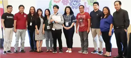  ??  ?? JOHN MARK COLCOL of Labo National High School, Misamis Occidental won first place in the DTI Consumer Welfare Month Regional Quiz Bowl held in Mallberry Suites Business Hotel, Cagayan de Oro City on Wednesday, October 24.