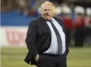  ?? CHRIS YOUNG/THE CANADIAN PRESS ?? "The left wing wants me out of here," says Mayor Rob Ford.