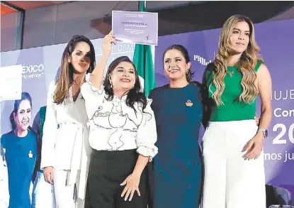  ?? A. OJEDA ?? Clara participó en el foro Mujeres por la Ciudad: Construyen­do la Agenda 2024-2030.