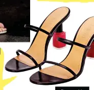  ?? ?? Strappy sandals with signature heel detail, Loewe