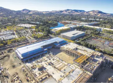  ?? Photos by Santiago Mejia / The Chronicle ?? City Center Bishop Ranch is under constructi­on in San Ramon, with the design of renowned architect Renzo Piano, who designed the California Academy of Sciences in Golden Gate Park.