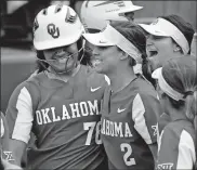  ?? [OKLAHOMAN ARCHIVES] ?? Oklahoma's softball team won four games last weekend at a tournament in California, improving their record to 13-2.