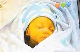  ?? PHOTO BY TIFFANY PRYCE ?? Eleven-day-old baby Kimoya Robe who was abducted from the Victoria Jubilee Hospital in Kingston yesterday.