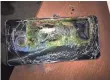  ?? SHAWN L. MINTER, AP ?? A damaged Samsung Galaxy Note 7 on a table in Richmond, Va., after it caught fire.