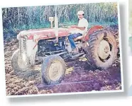  ?? Picture: SUPPLIED ?? A young Surendra Prasad on the farm formerly leased to his family at Sabeto.
