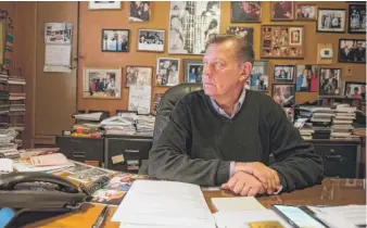  ?? MAXHERMAN/ FOR THE SUN- TIMES FILE PHOTO ?? The Rev. Michael Pfleger in his office at St. Sabina.