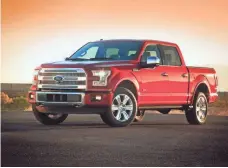  ?? FORD ?? Upscale versions of Ford’s F-150 pickup can top $50,000. Many wealthy buyers want towing capacity and creature comforts.