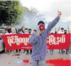  ?? BILD: SN/IMAGO/NURPHOTO ?? Protest gegen die Militärjun­ta in Myanmar.
