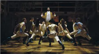  ?? BROADWAY SAN JOSE ?? The blockbuste­r musical “Hamilton” returns to the Bay Area in October as part of Broadway San Jose’s season.