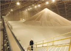  ?? SUPPLIED PHOTO ?? The Rocanville mine is one of six potash mines operated in Saskatchew­an by Nutrien Ltd.