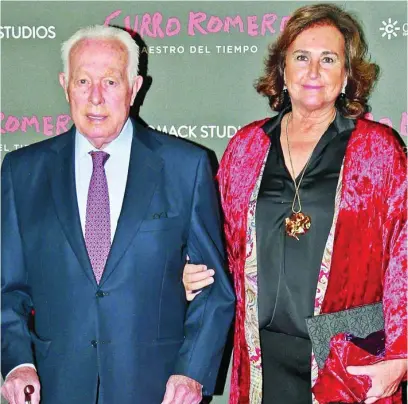  ?? GTRES ?? Curro Romero y Carmen Tello, en una imagen reciente