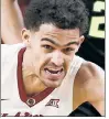  ??  ?? TRAE YOUNG Player of Year candidate.