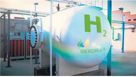  ?? H. I. ?? Imagen de instalacio­nes de hidrógeno verde de Iberdrola.