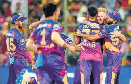  ?? AP ?? Defeating Mumbai Indians on their home turf has pushed Rising Pune Supergiant to fourth in the IPL table with eight points.