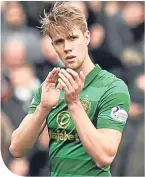  ??  ?? Celtic’s Kristoffer Ajer