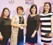  ??  ?? (From left) PAGCOR’s Ellen Arcas, Twinkle Valdez, Jing Arambulo and Maricel David.